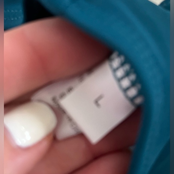 Swimwear Tankini 2PC Multi Graphic Stripe Tank Top Solid High Waist Bikini SZ L - Picture 8 of 8